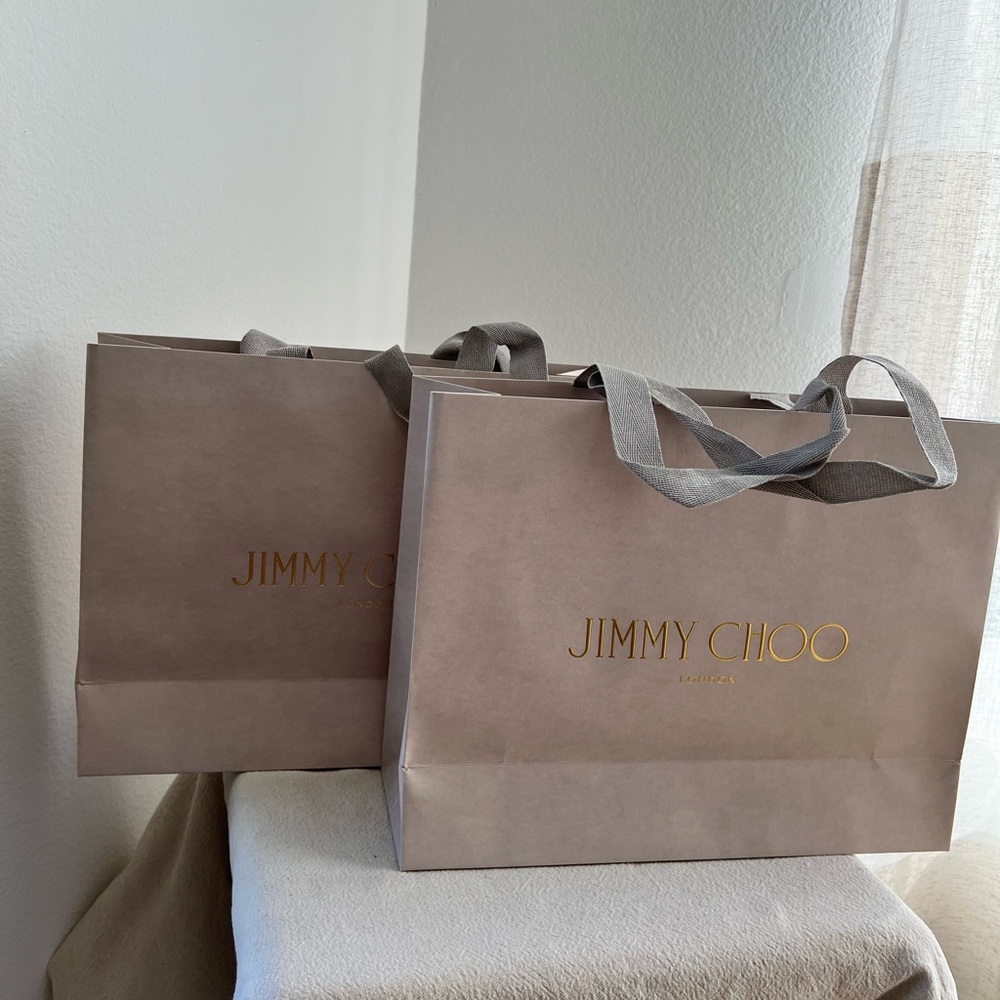 Jimmy Choo Brown Shopping Bag